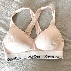 Calvin Klein Size Medium Light Pink Casual Bra - great for lounging!